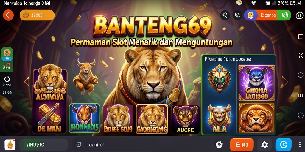 Tampilan gameplay menarik dari BANTENG69 yang seru.