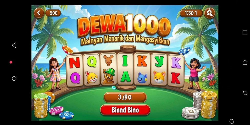 Tampilan gameplay DEWA1000 yang seru dan interaktif.