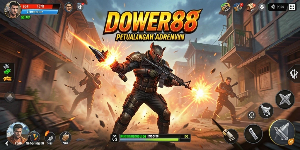 Tampilan gameplay DOWER88 yang penuh aksi dan mendebarkan.