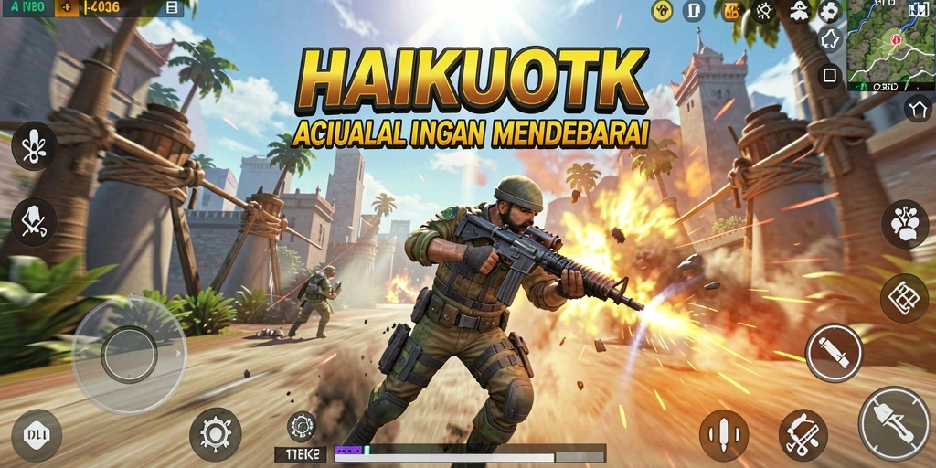 Tangkapan layar HAIKUOTK menampilkan aksi menegangkan dari gameplay.