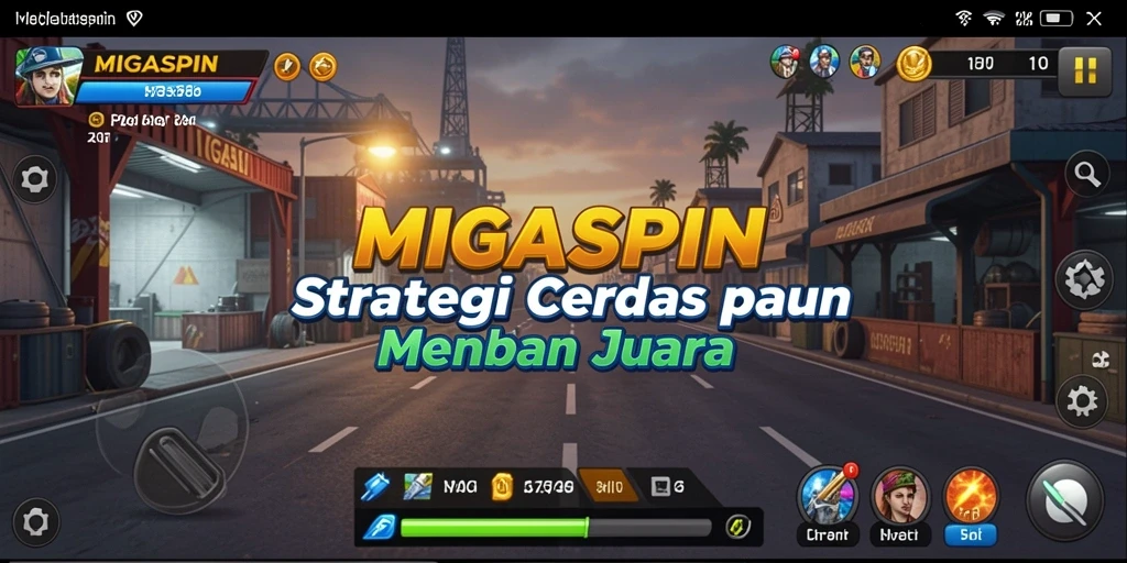 Tampilan menarik dari gameplay strategis MIGASPIN.