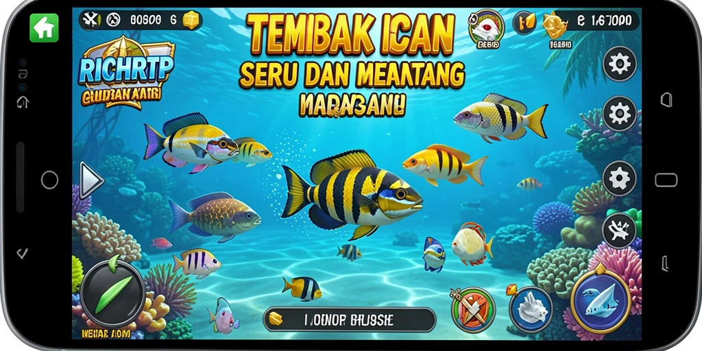 Tampilan menarik dalam gameplay Tembak Ikan RICHRTP.