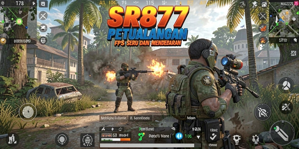 Tangkapan layar dari aksi gameplay mendebarkan di SR877.