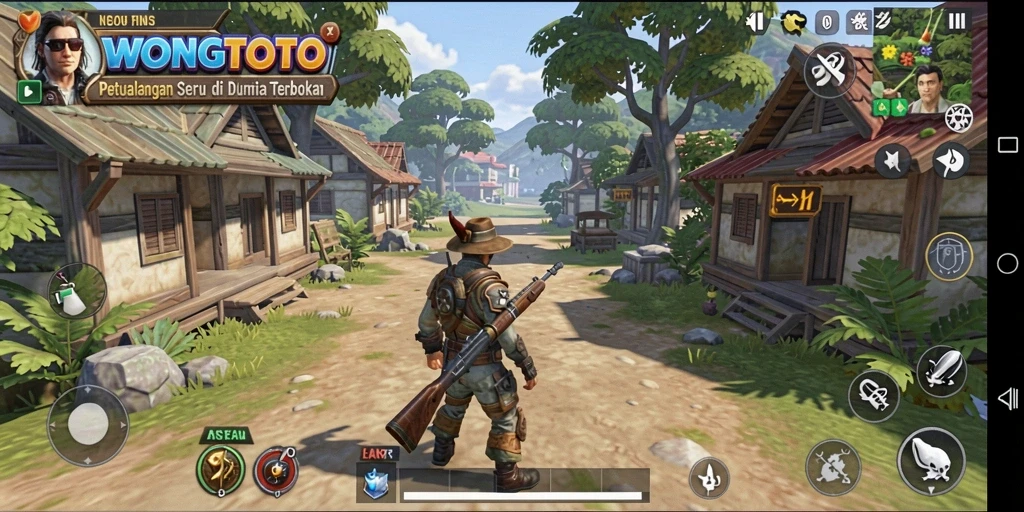 Tampilan gameplay yang menakjubkan di dunia Open World WONGTOTO.